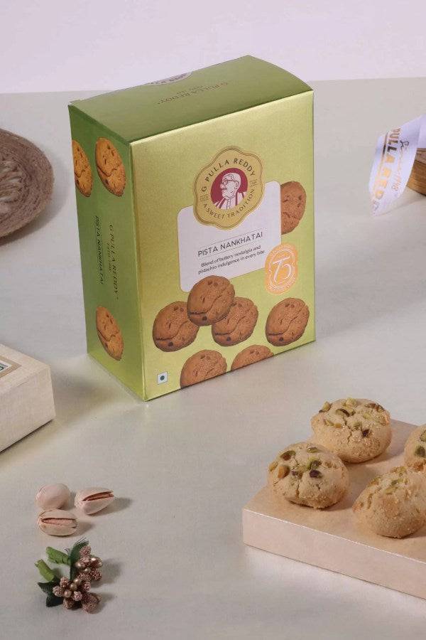 G Pulla Reddy Sweets Pista Nankhatai 150 gms - India shopping