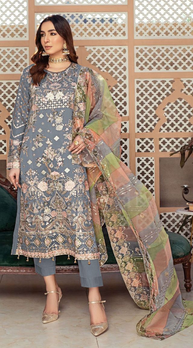 Gorgeous Suit With Embroidery Work | Ready To Wear