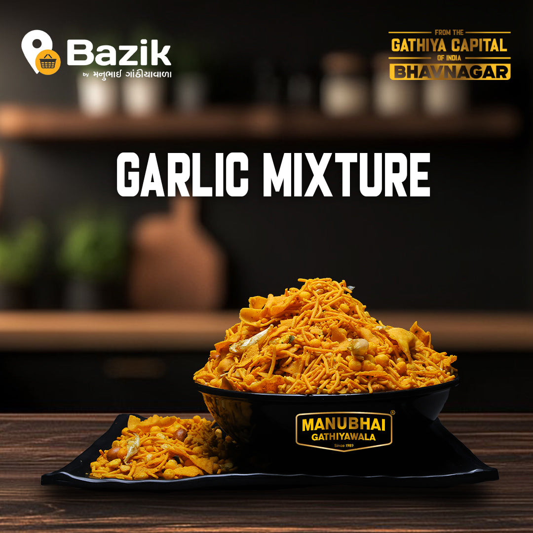 Manubhai Gathiyawala Garlic Mixture | 200 gms