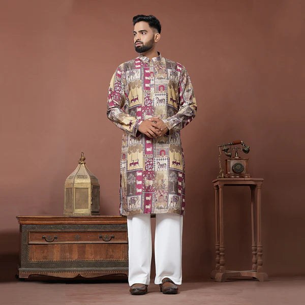 Meraki Ethnic Royal Heritage Kurta Pajama | Ready To Wear