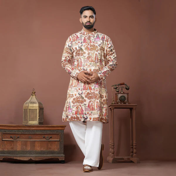 Meraki Ethnic Banaras Baithak Kurta Pajama | Ready To Wear