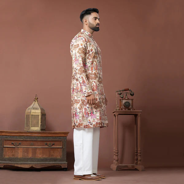 Meraki Ethnic Banaras Baithak Kurta Pajama | Ready To Wear