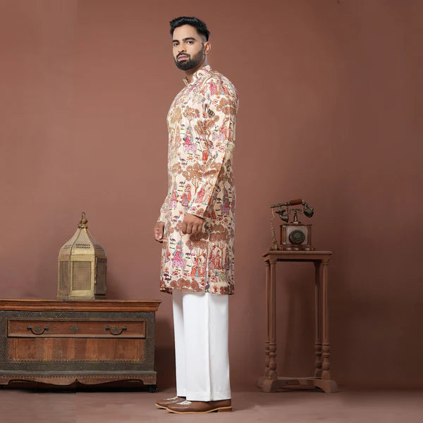 Meraki Ethnic Banaras Baithak Kurta Pajama | Ready To Wear