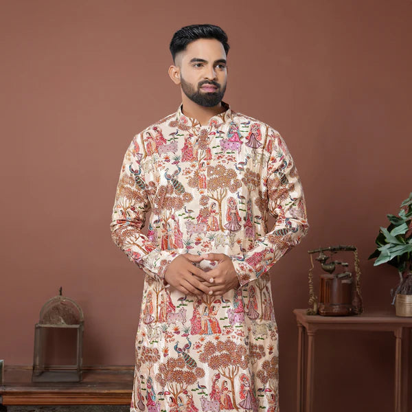 Meraki Ethnic Banaras Baithak Kurta Pajama | Ready To Wear