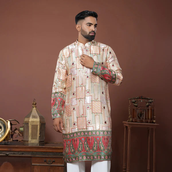 Meraki Ethnic Sheesh Mahal Kurta Pajama | Ready To Wear