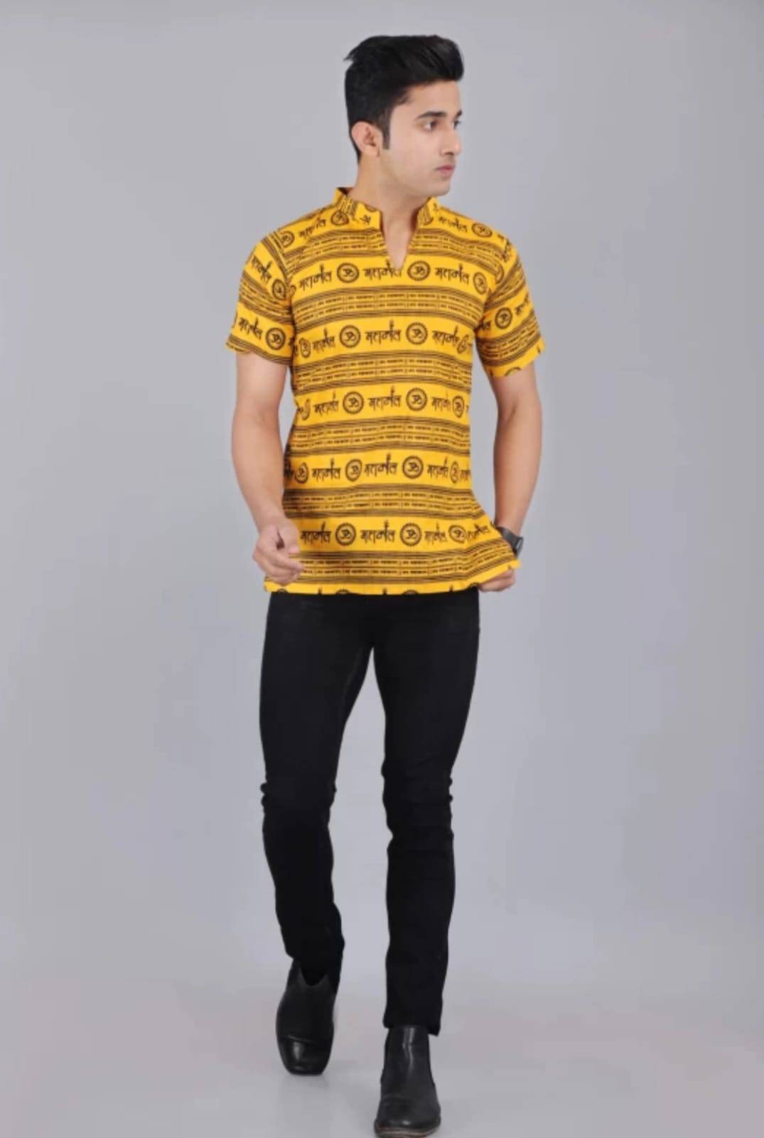 Mahakaal Short Sleeve Shirt For Men - India shopping