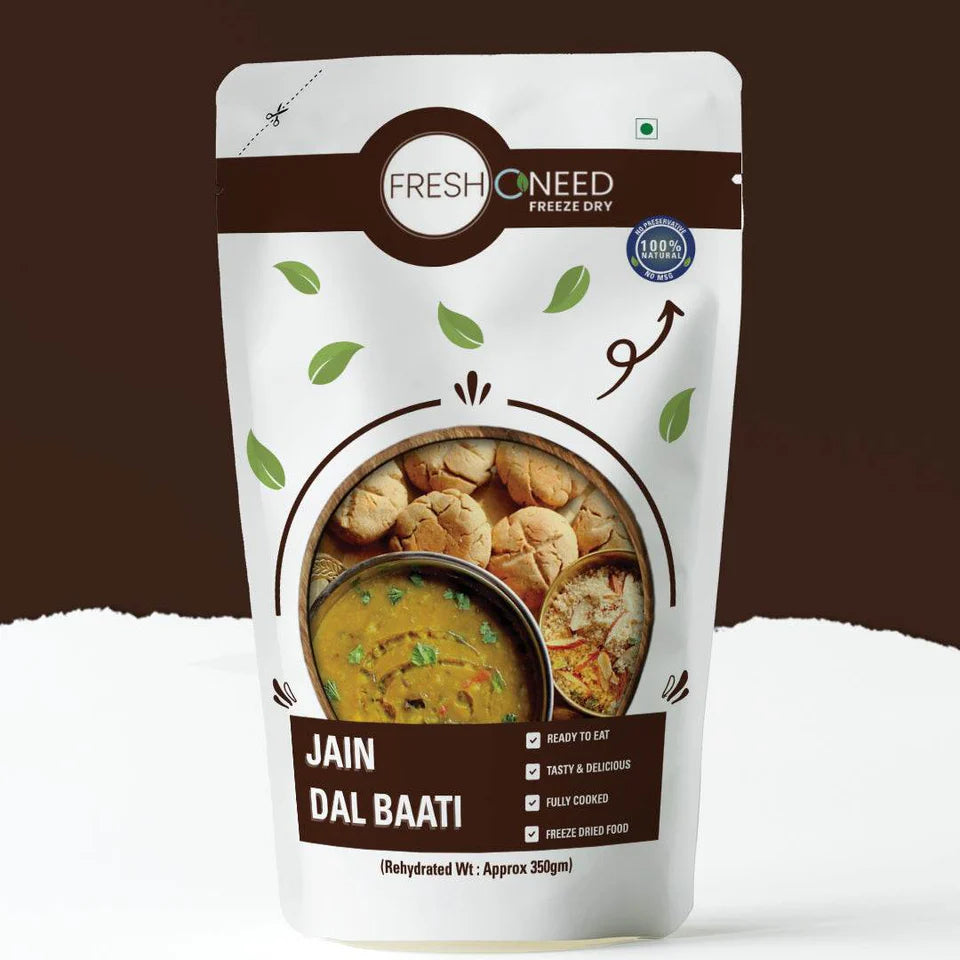 Fresh O Need Dal Baati ( Without Onion & Garlic ) - Ready To Eat 350 gms