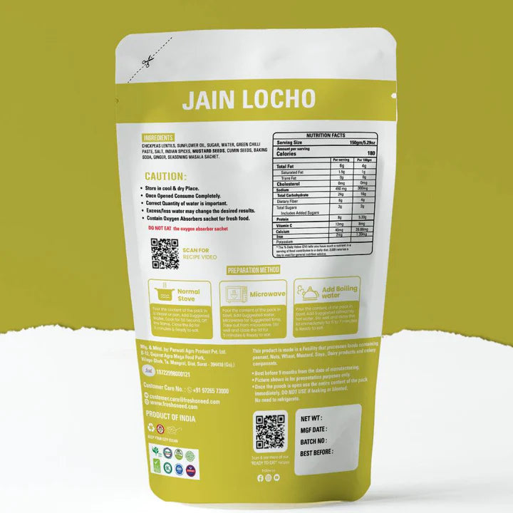 Fresh O Need Locho (Without Onion & Garlic) - Ready To Eat 150 gms