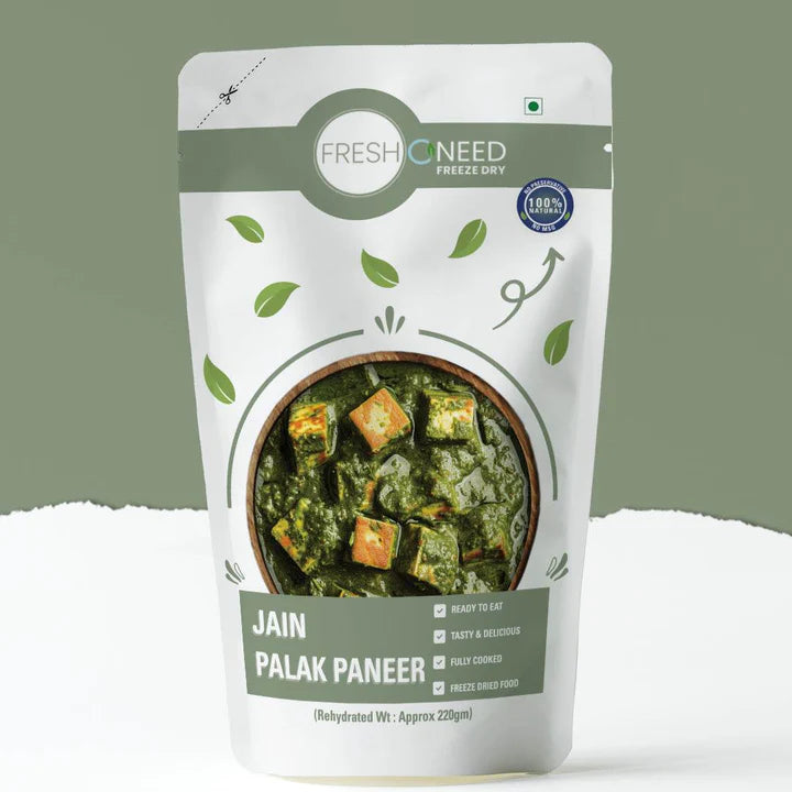 Fresh O Need Palak Paneer ( Without Onion & Garlic ) - Ready To Eat 220 Gms