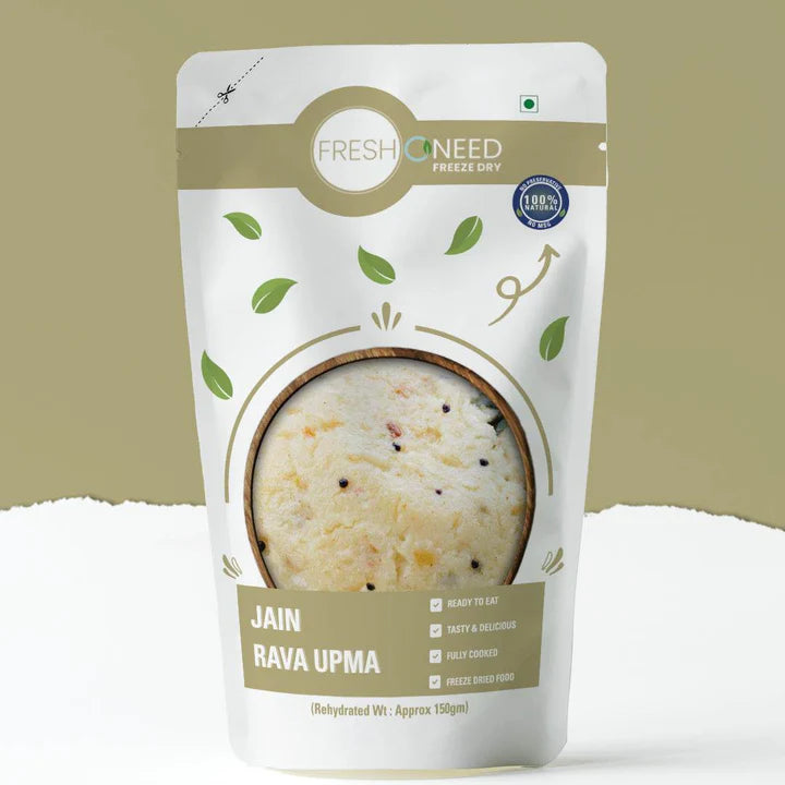 Fresh O Need Rava Upma (Without Onion & Garlic) - Ready To Eat 150 gms