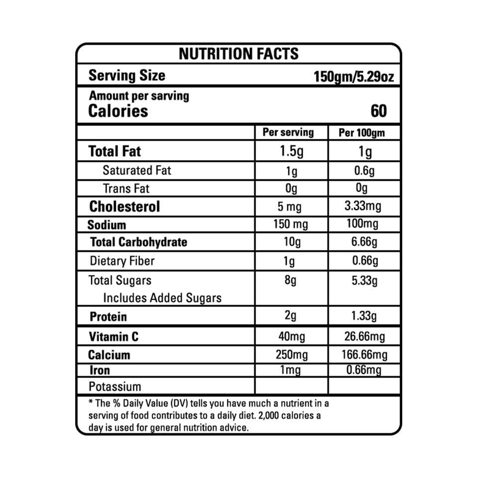 Fresh O Need Jamun Shrikhand - Ready To Eat 150 gms