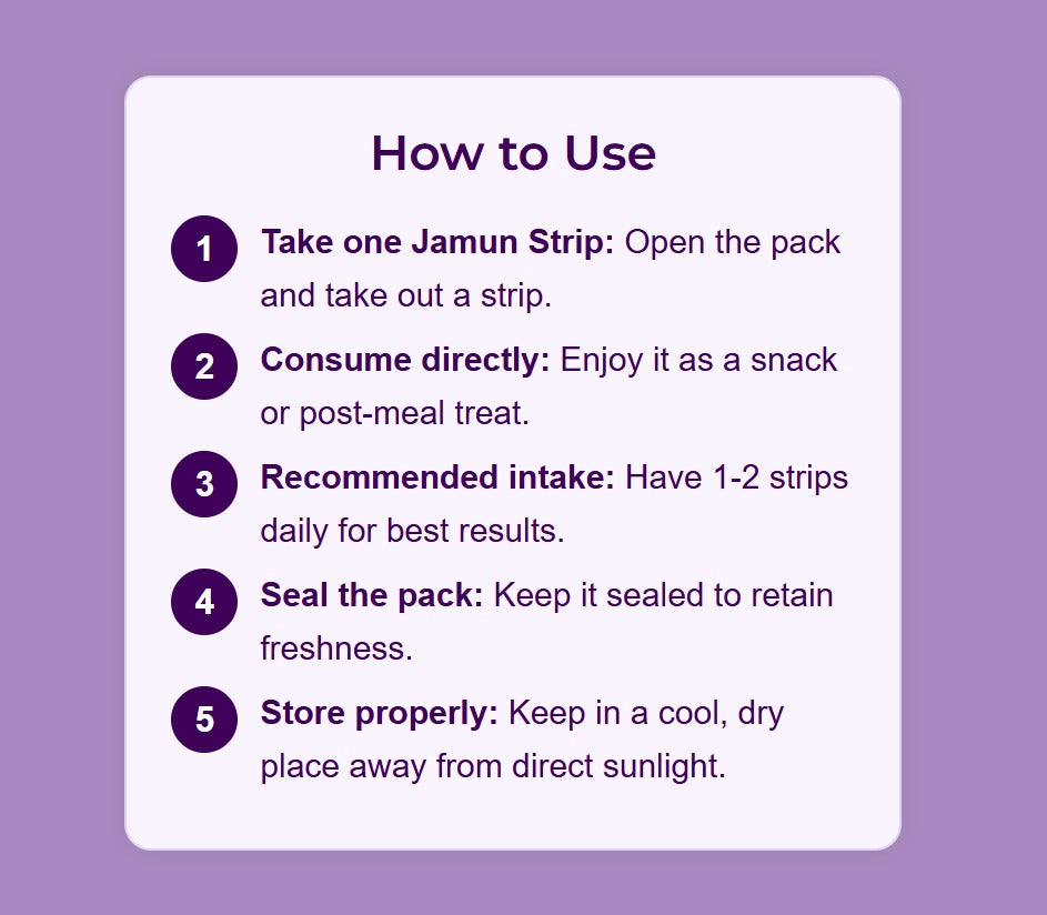 TribalVeda Jamun Strips – 160 gms