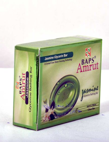 BAPS Amrut Jasmin Glycerin Soap ( Pack Of 4 ) | 75 gms each