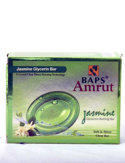 BAPS Amrut Jasmin Glycerin Soap ( Pack Of 4 ) | 75 gms each