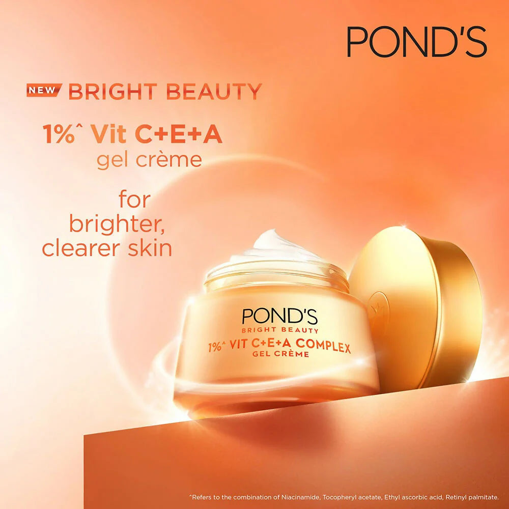 Pond's Bright Beauty 1% Vit C+E+A Gel Creme - 50 gm