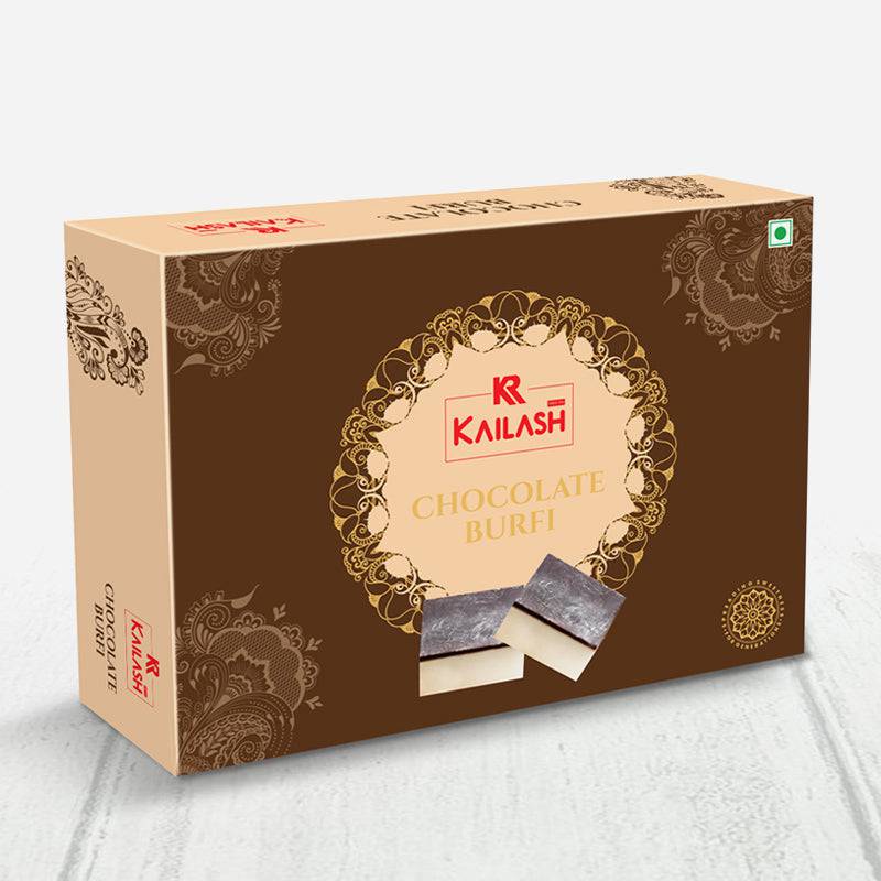 Kailash Sweets & Snacks Chocolate Burfi - 500 gms - India shopping