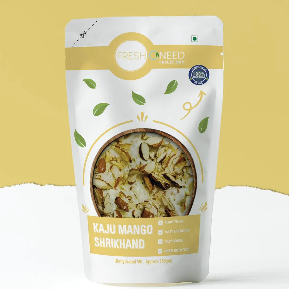 Fresh O Need Kaju Mango Shrikhand - Ready To Eat 150 gms