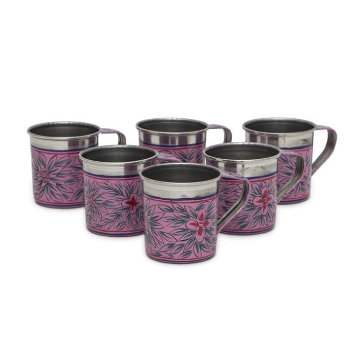 Hand Painted Tea Cups Set - Collection - India shopping