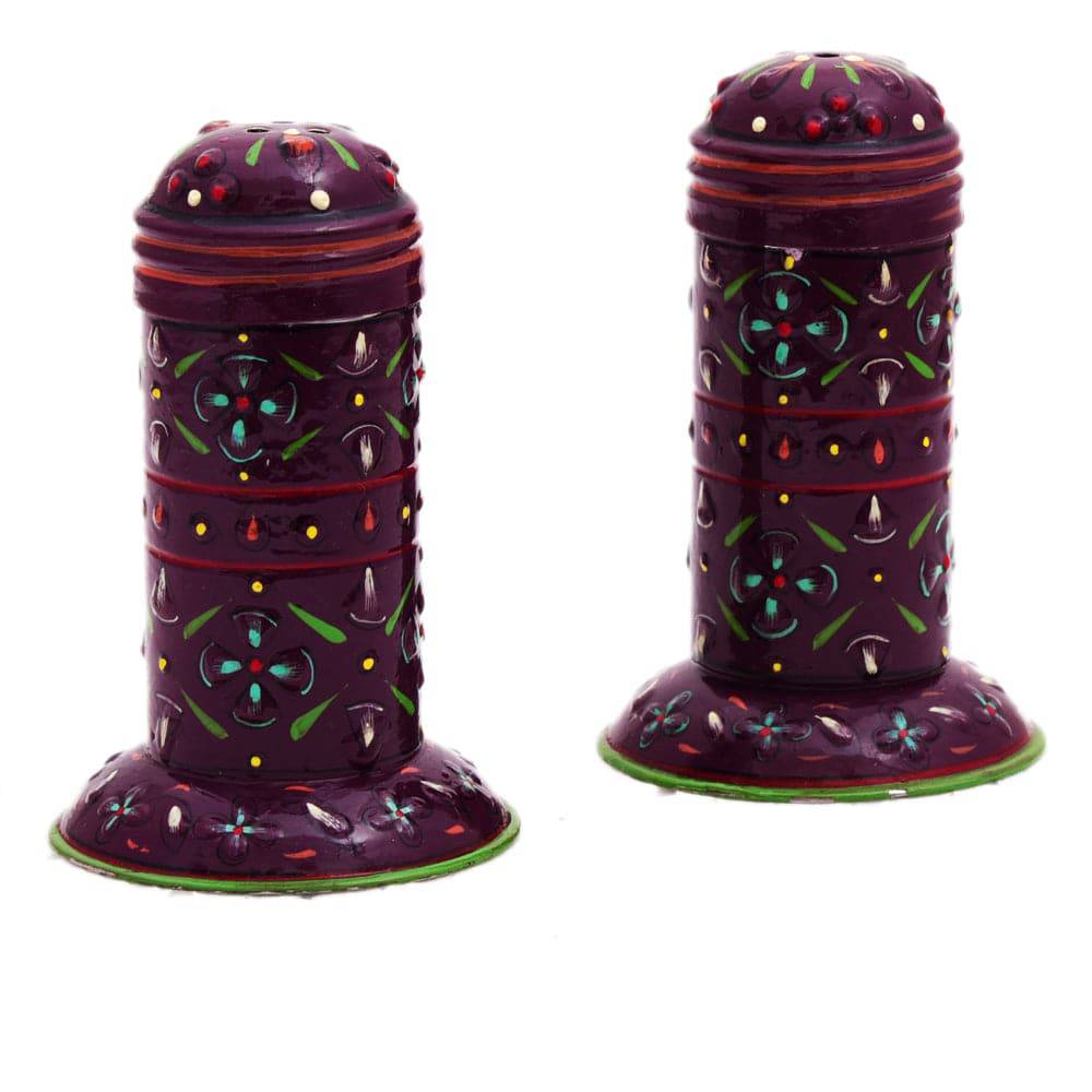 Hand Painted salt & Pepper Container set of 2 Pieces - India shopping
