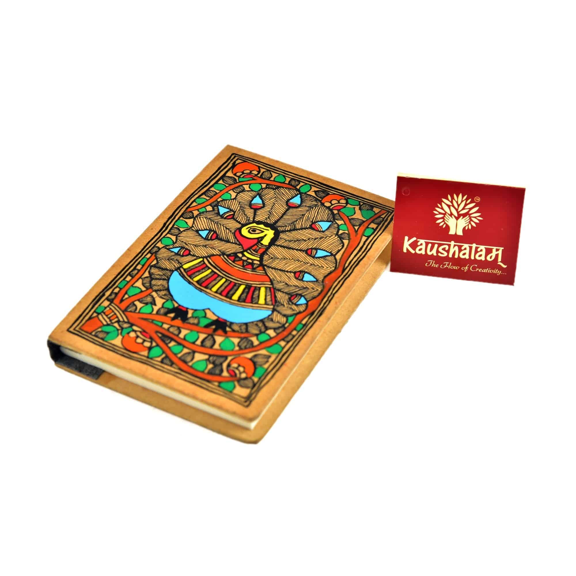 Hand Painted Diary – Peacock Dance - India shopping