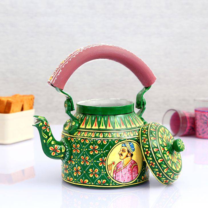 Hand Painted Kettle : The Royal - India shopping