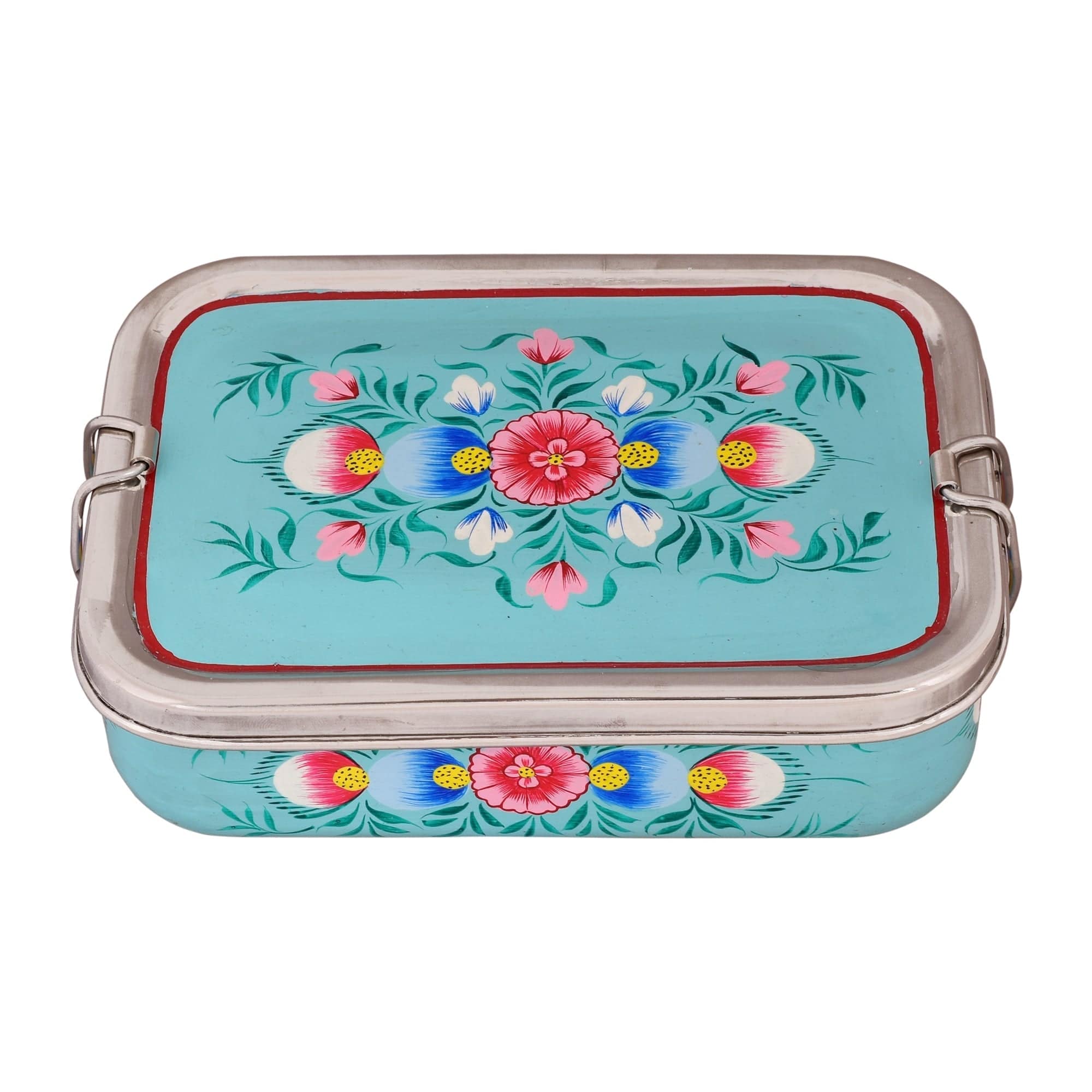 Hand Painted Lunch Box , Bento Box : School Lunch Box - India shopping