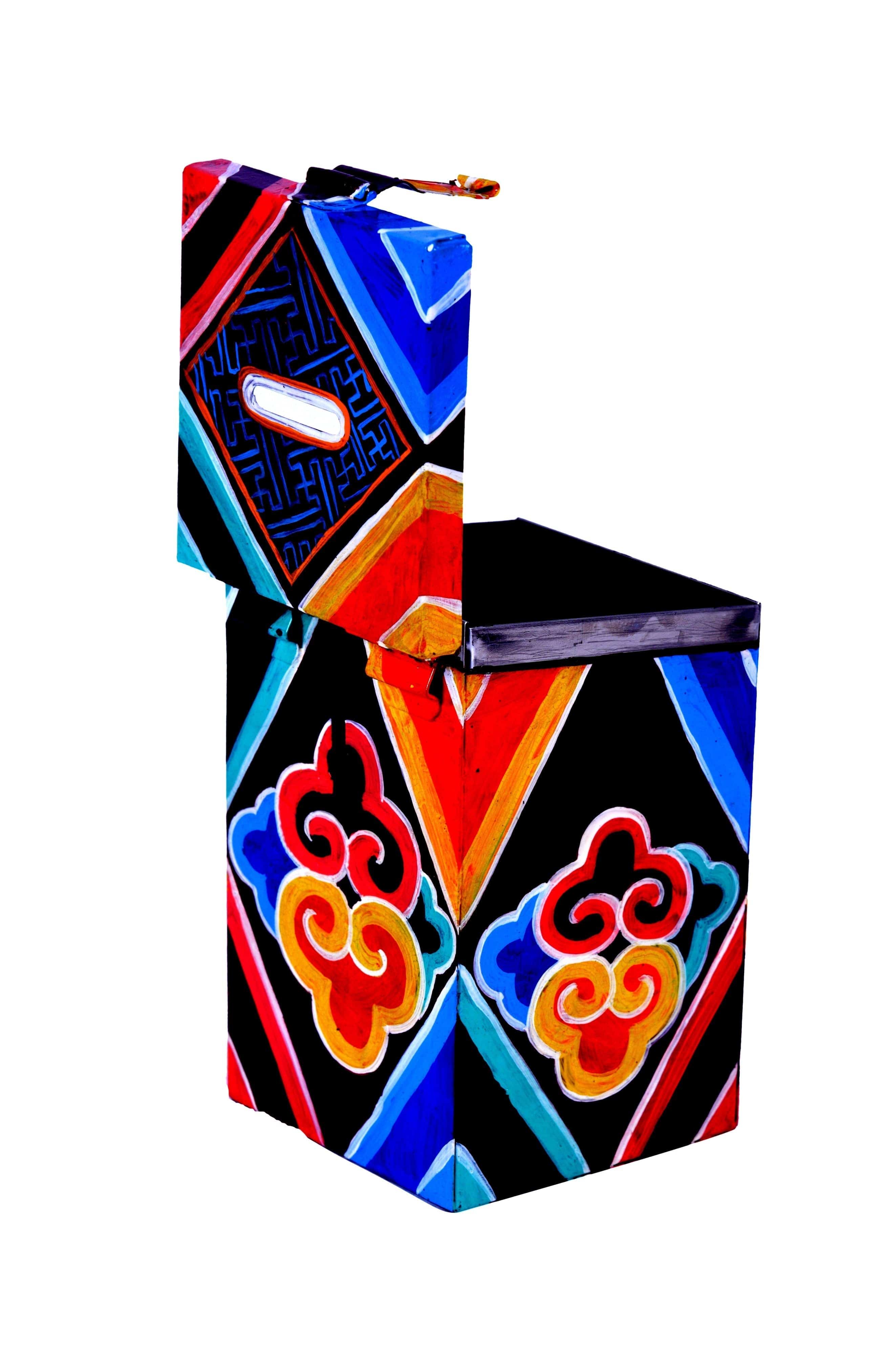 Hand Painted Money Bank : Ladhaki Art - India shopping