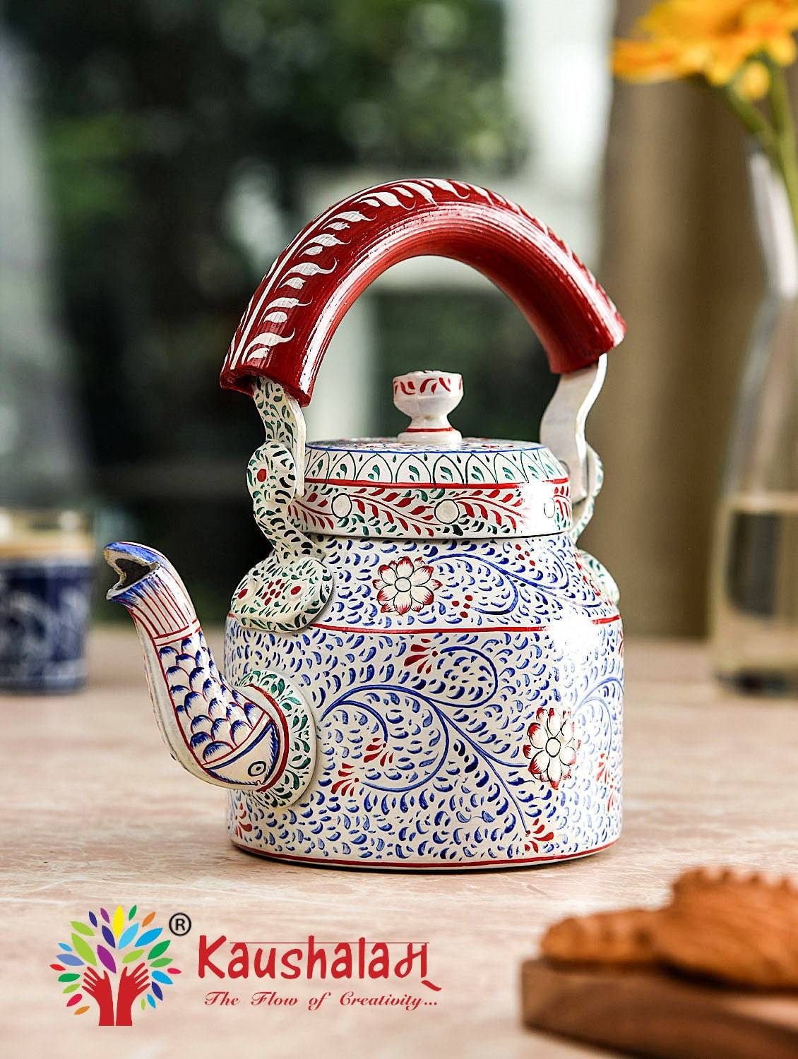 Hand Painted Tea Pot : Elegant - India shopping
