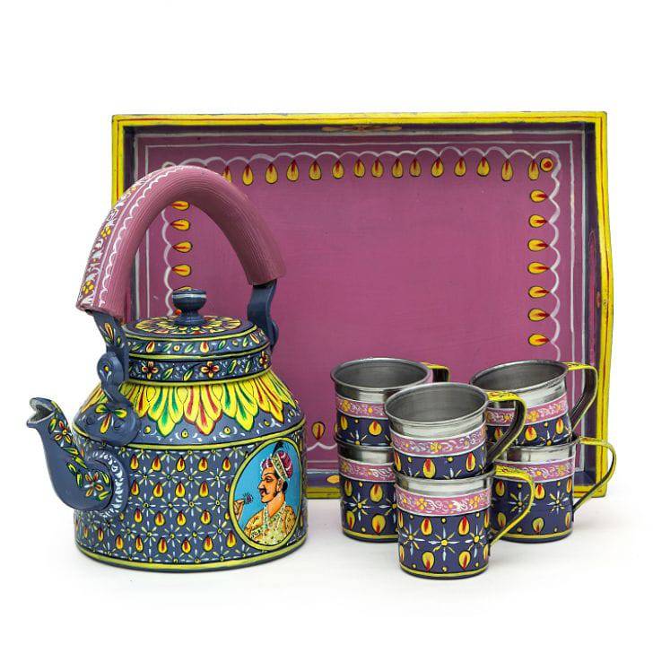 Hand Painted Tea Set : Royal-T - India shopping