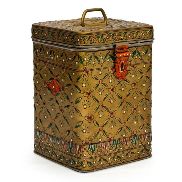 KAUSHALAM CANISTER: MUGHAL COPPER - India shopping