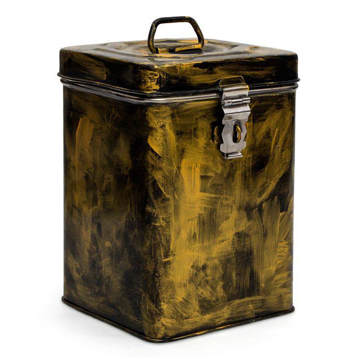 KAUSHALAM CANISTER ( OLD STYLE):ANTIQUA BLACK - India shopping