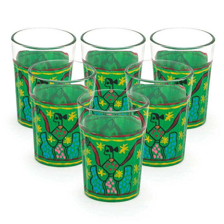 Kaushalam Tea Glass set of 6- Celebration - India shopping