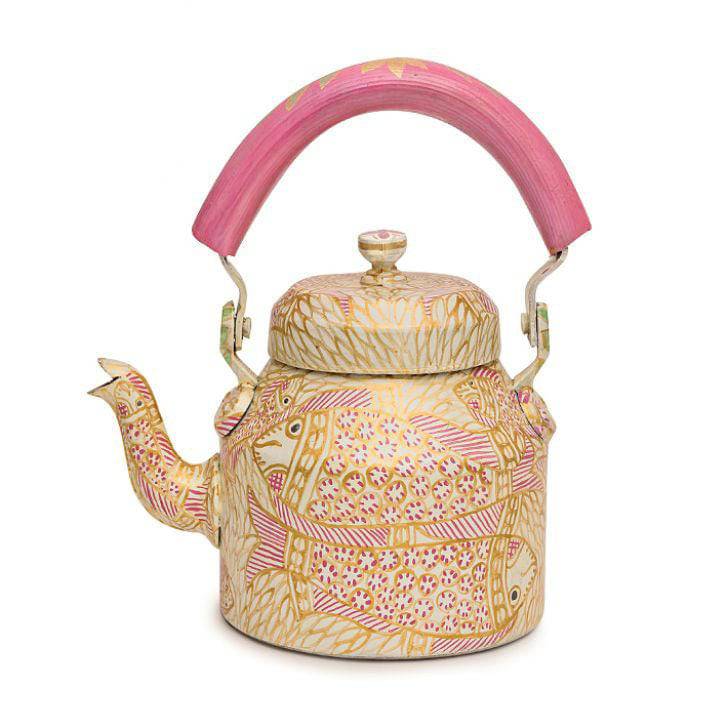 Kaushalam Tea Kettle: Pink Pond - India shopping