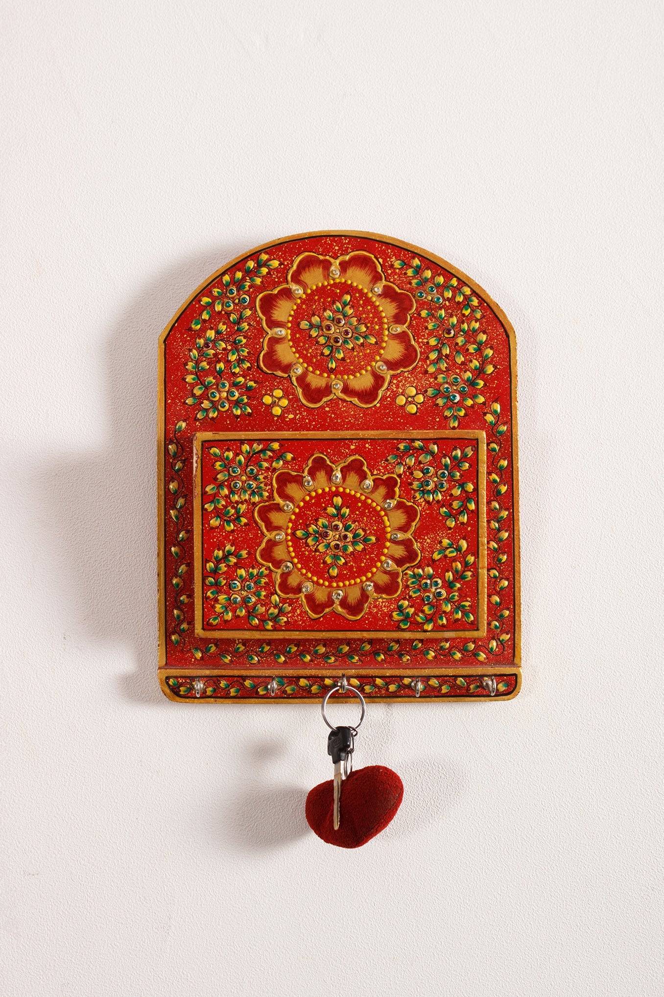Keychain And Letter Holder : Red - India shopping