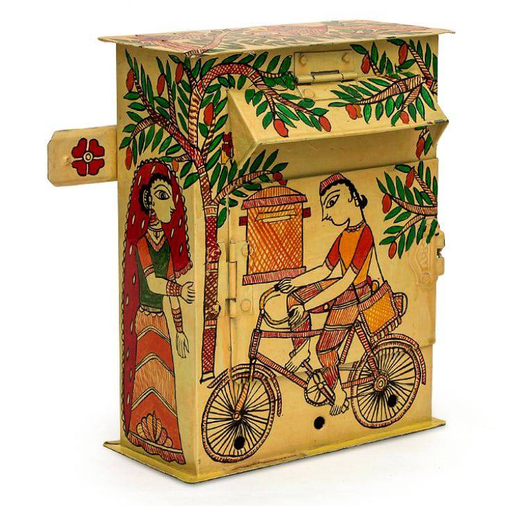 Letter box handpainted - India shopping