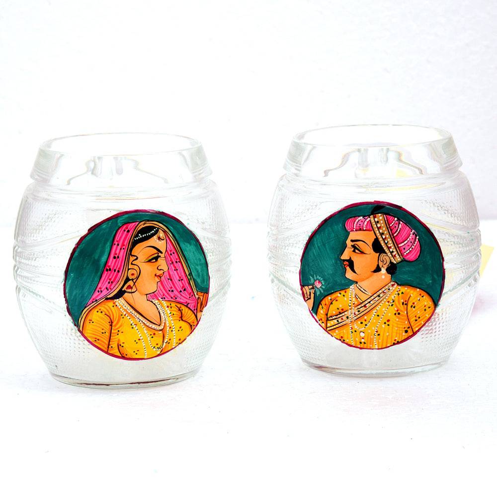 Hand Painted Beer Mugs set of 2 - Complete Collection - India shopping