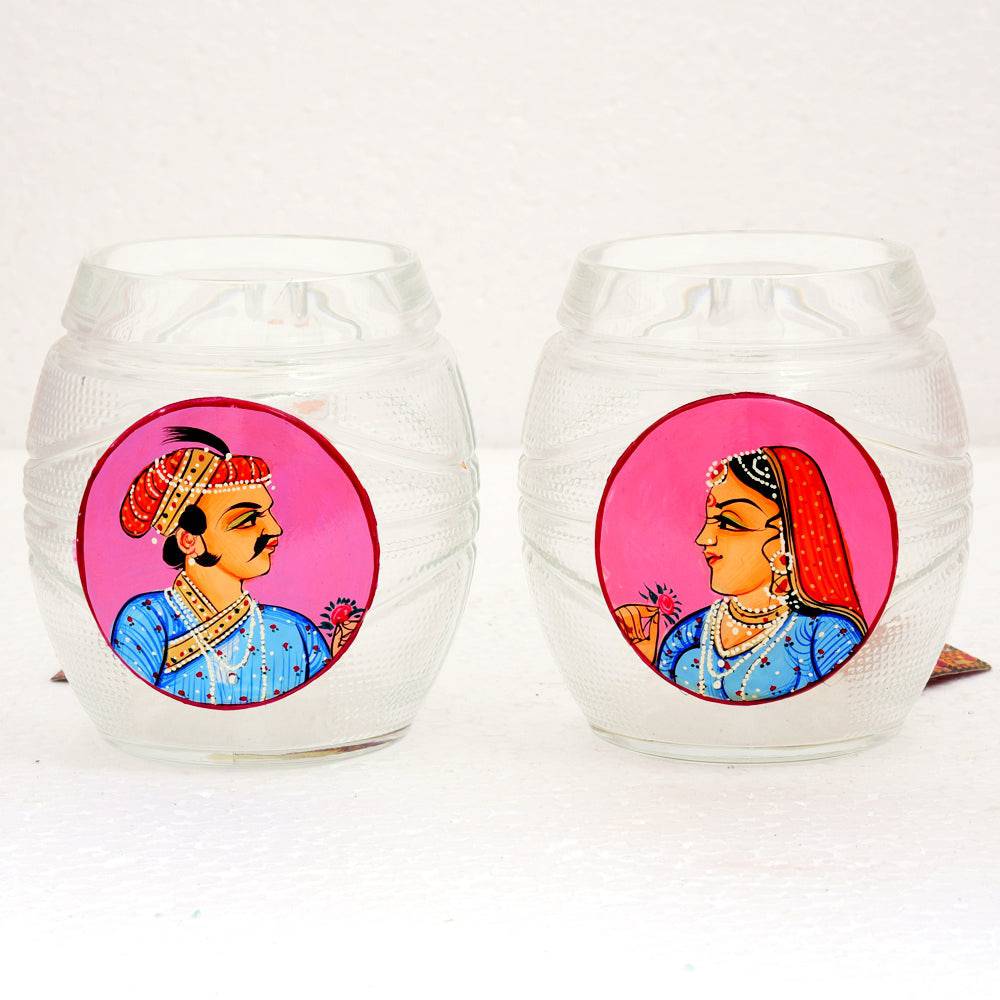 Hand Painted Beer Mugs set of 2 - Complete Collection - India shopping