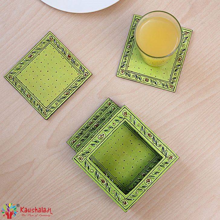 Hand Painted Coasters - Collection - India shopping