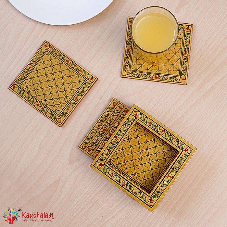 Hand Painted Coasters - Collection - India shopping
