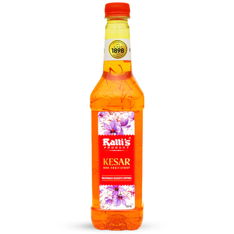 Ralli's Kesar Syrup 700ml | Non-Fruit Syrup