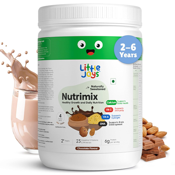 Little Joys Nutrimix Lite Powder for Young Kids (2-6 Years) - Chocolate Flavour - 350 gm