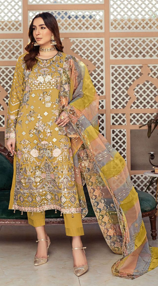 Gorgeous Suit With Embroidery Work | Ready To Wear