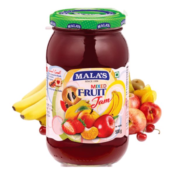 Mixed Fruit Jam 500gm Glass Jar - India shopping