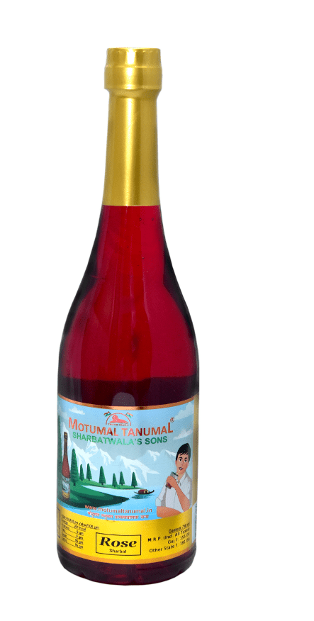 Motumal Tanumal Rose (Gulab) Sharbat - India shopping