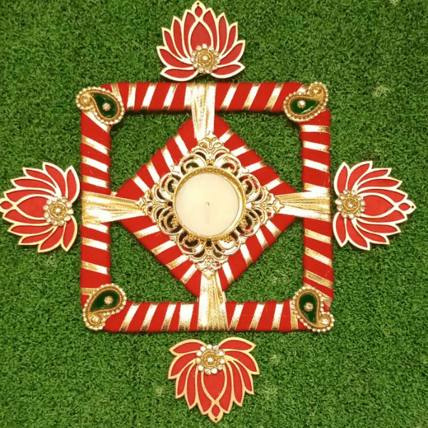 Lotus Rangoli Decoration - India shopping