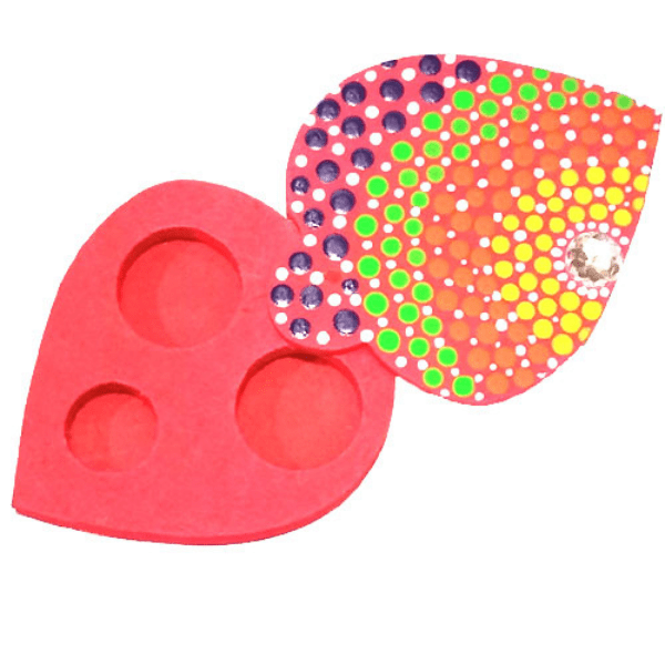 Nilanchal Handicraft Indore Roli-Chawal Platter (Mdf Based Set of 2) - India shopping