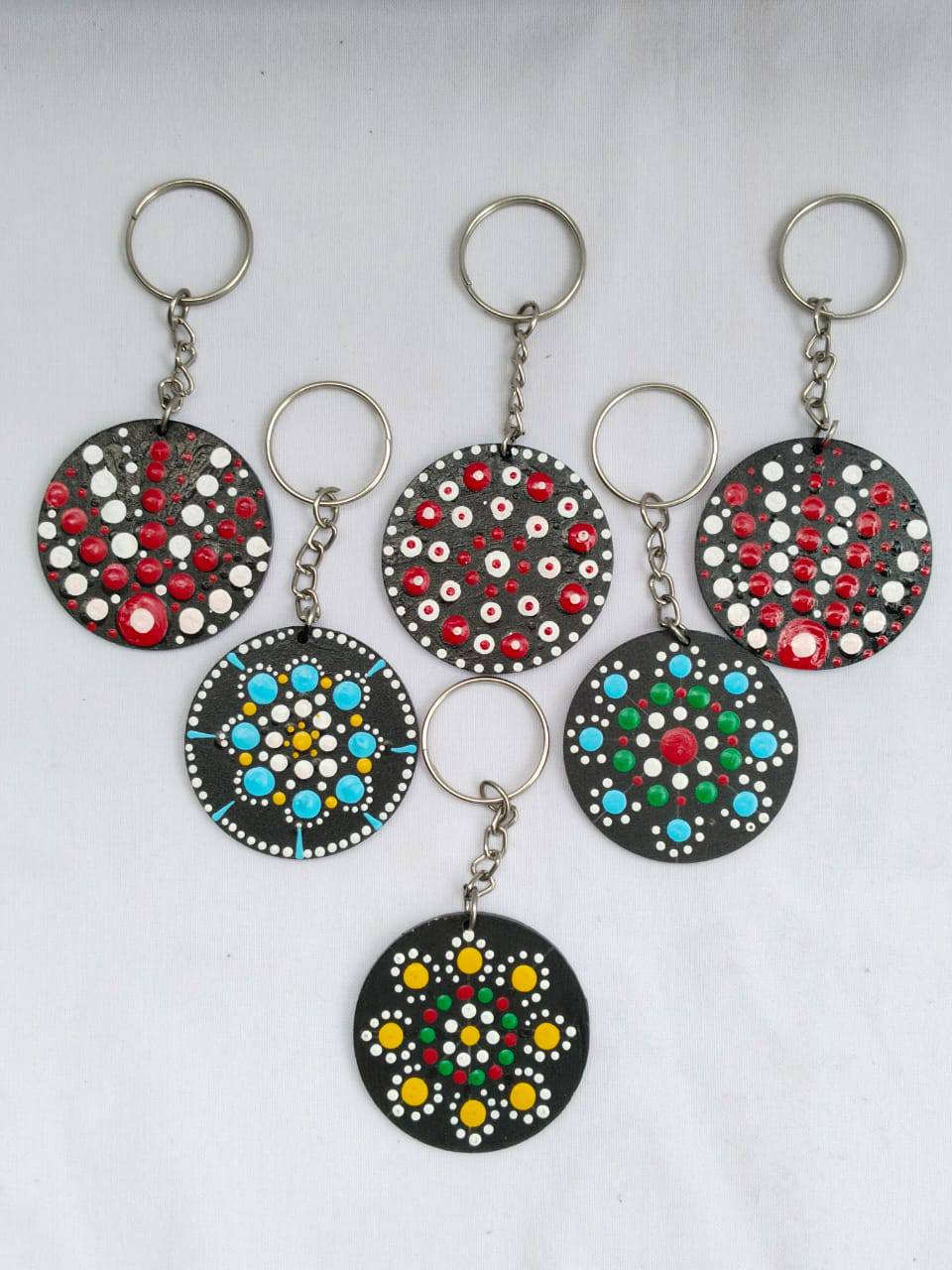 Hand Made Key Chains Set Of 4 - India shopping