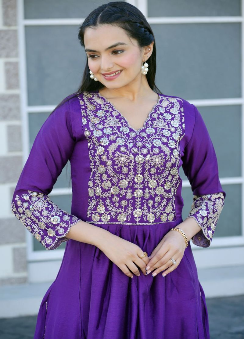 Latest Lehenga Suit With Sequence Embroidery Work | Ready To Wear