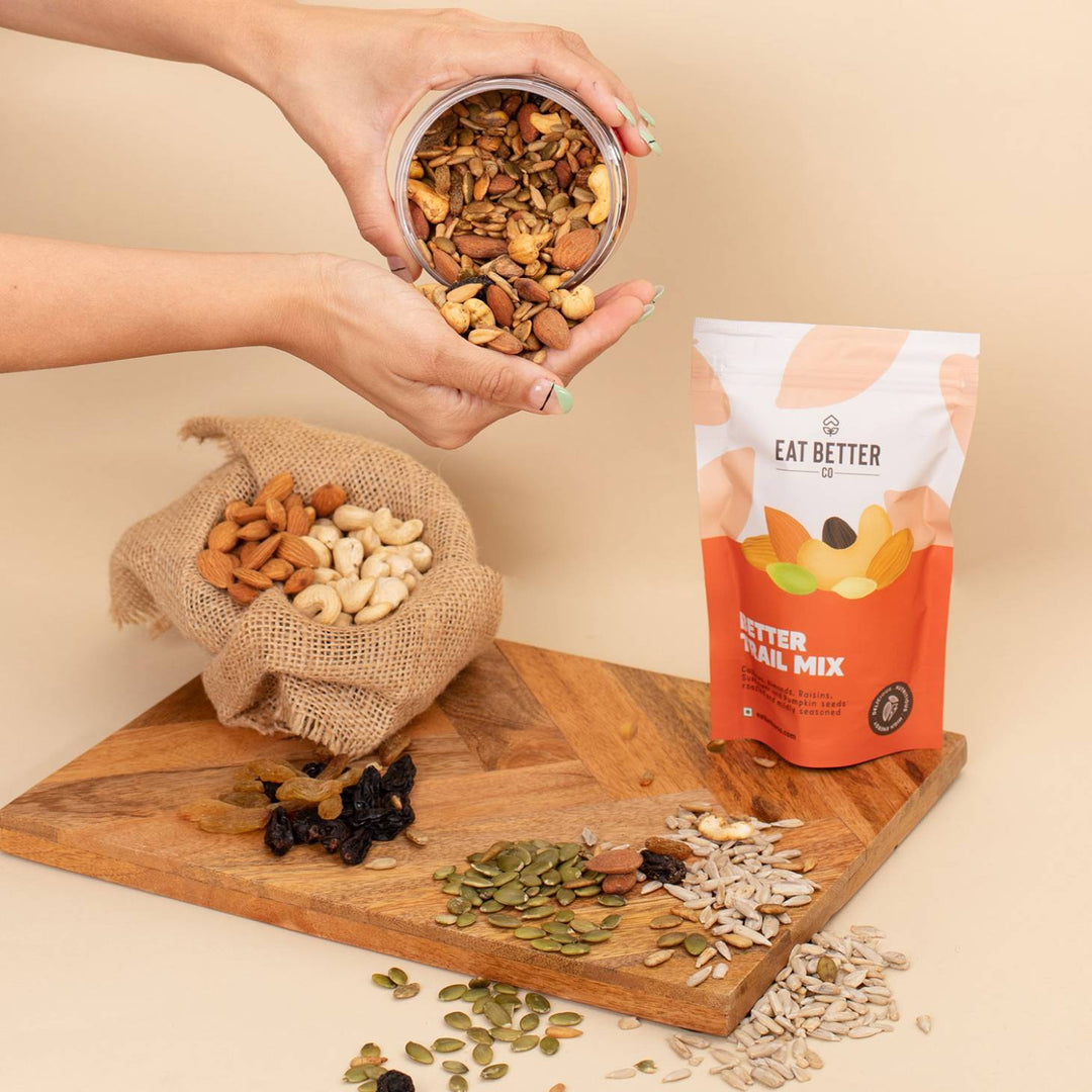 Eat Better Co Better Trail Mix - Nut, Seeds & Raisins - Roasted & Spiced - 200 gms