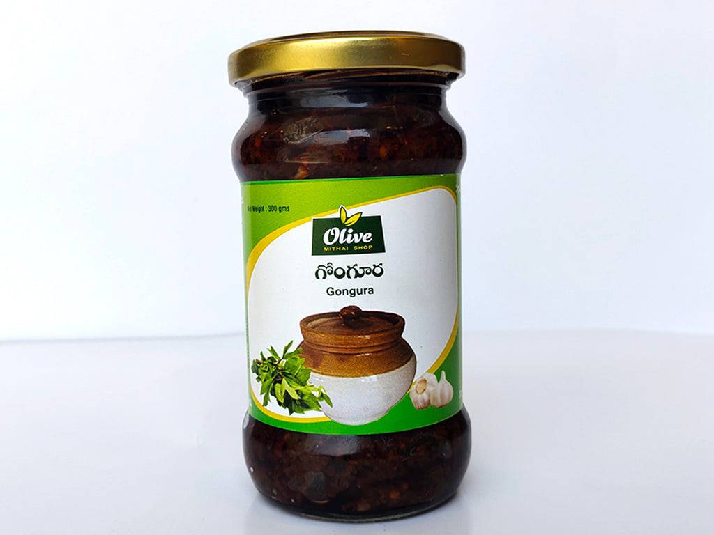 Olive Mithai Shop Gongura Pickle 500 gms - India shopping